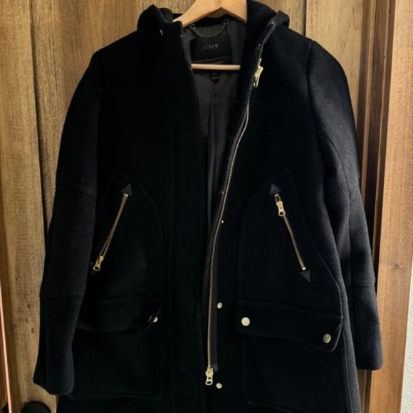 J Crew Wool chateau parka pea coat in Italian stadium-cloth - Picture 1 of 3